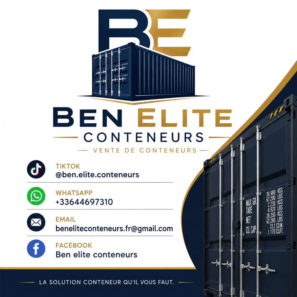 Conteneurs empilés
