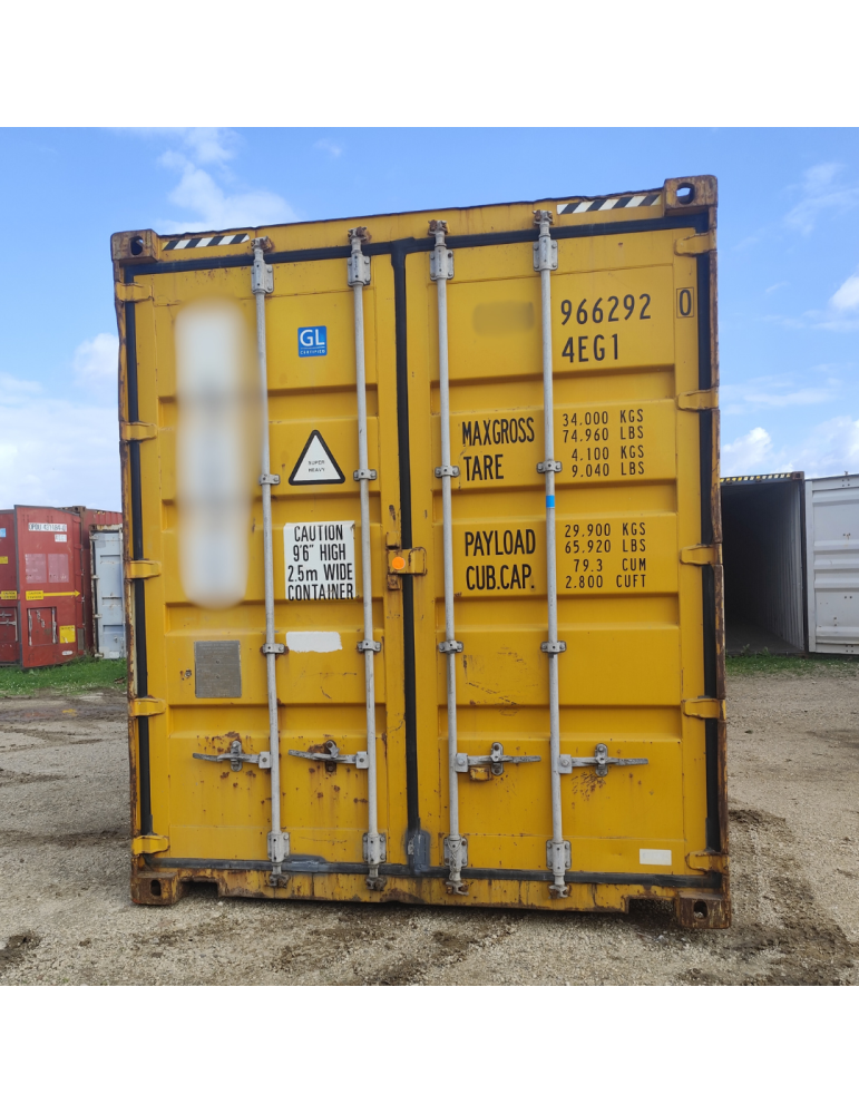 Conteneur maritime 40' High Cube — jaune GL occasion