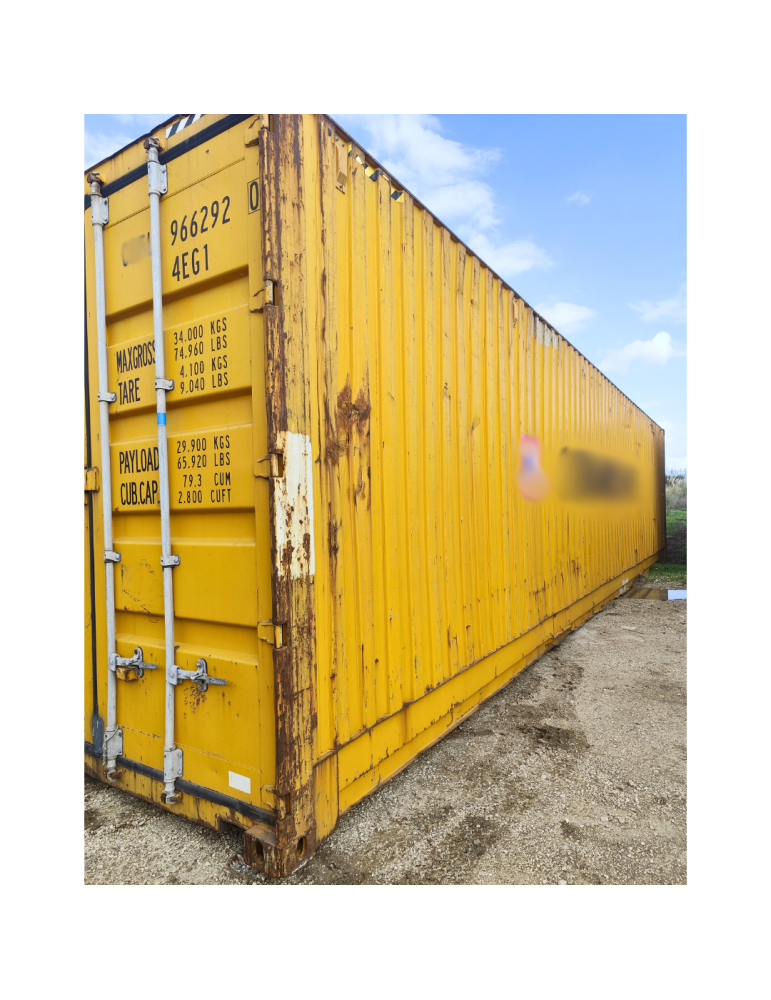 Conteneur maritime 40' High Cube — jaune GL occasion