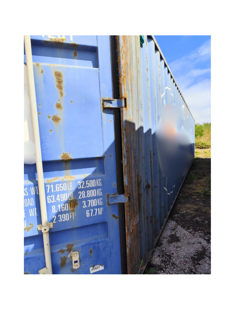 Conteneur maritime 40' — bleu occasion