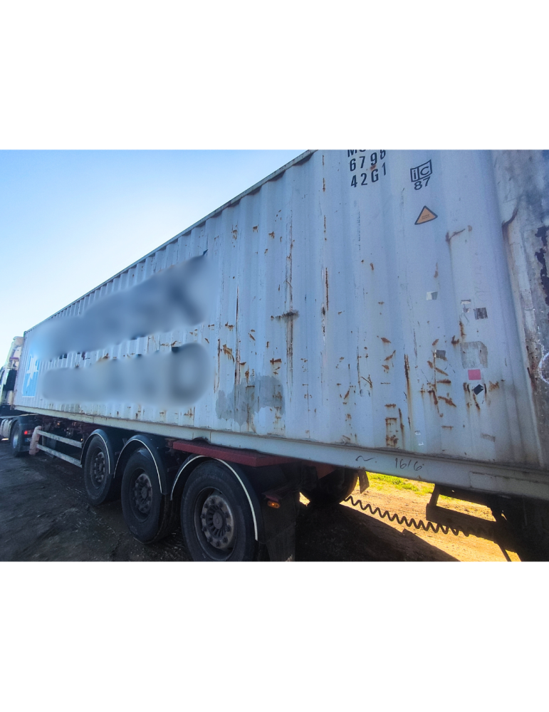 Conteneur maritime 40' — gris rouillé occasion