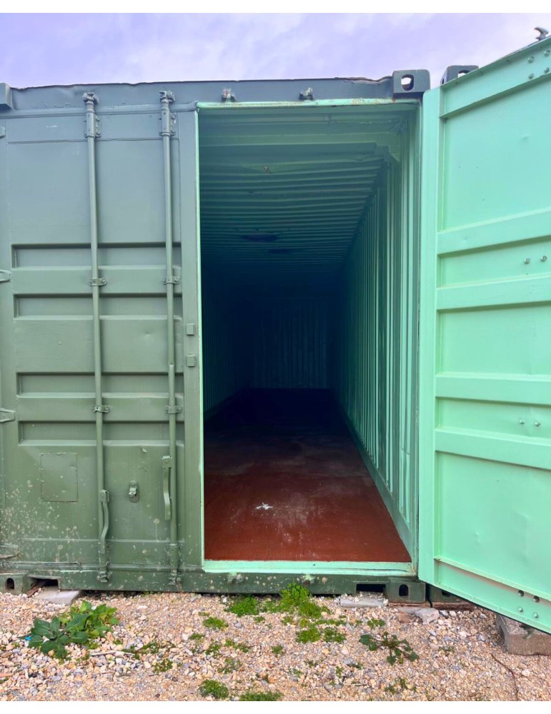 Conteneur maritime 45' — vert intérieur turquoise occasion